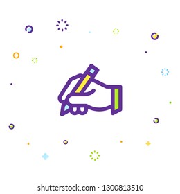 Writing icon illustration