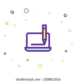 Writing icon illustration