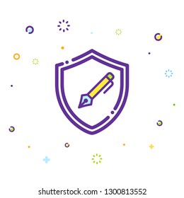 Writing icon illustration