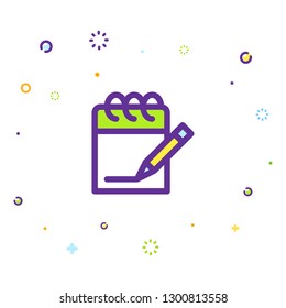 Writing icon illustration