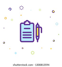 Writing icon illustration