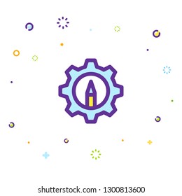 Writing icon illustration