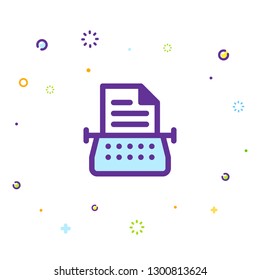 Writing icon illustration