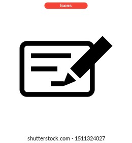 writing icon isolated sign symbol vector illustration - high quality black style vector icons
