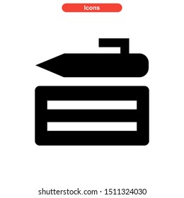 writing icon isolated sign symbol vector illustration - high quality black style vector icons
