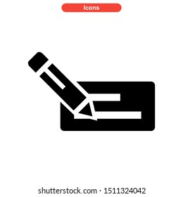 writing icon isolated sign symbol vector illustration - high quality black style vector icons
