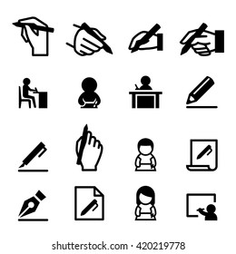 Writing Icon Set