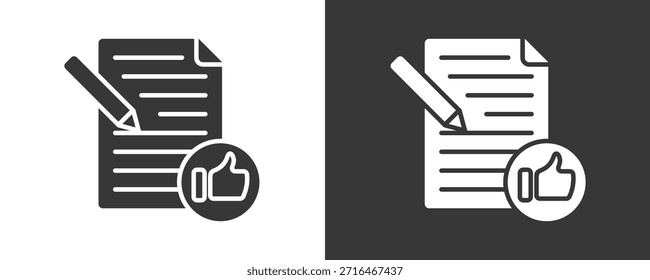 Writing Icon Set Vector Collection Isolated In Black And White