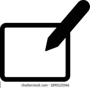 writing icon. simple flat sign.