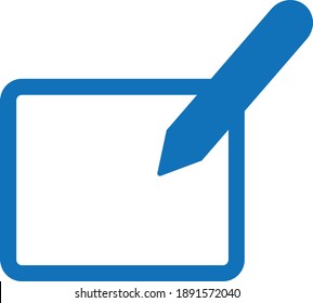 writing icon. simple flat sign.