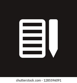 writing icon. writing vector design. sign design