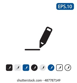 Writing icon. Vector illustration.
