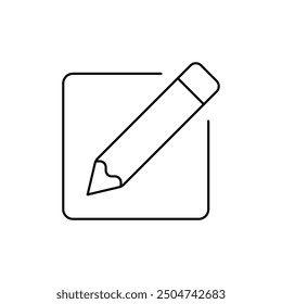 writing icon vector. letter symbol. contract sign