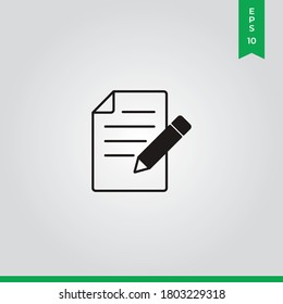 Schreibsymbol, Vektorgrafik. Pen-Zeichen