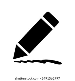 writing icon vector with simple design.pencil icon