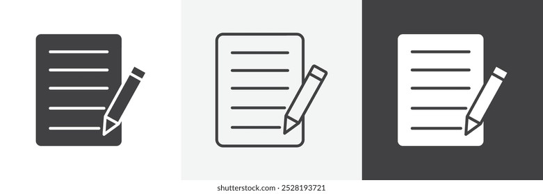 Writing icon.Trendy modern flat linear vector illustration on white background.