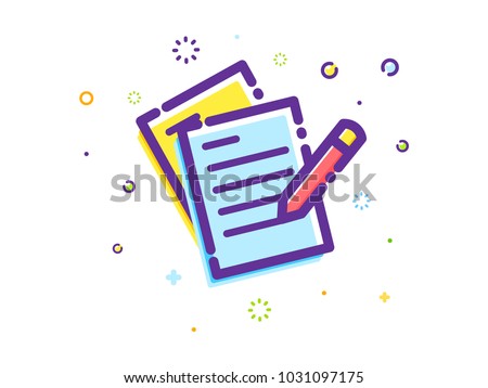 The writing Illustration