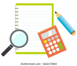 Writing implement vector illustration, pencil icon