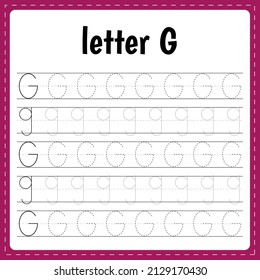 556 Letter g tracing Images, Stock Photos & Vectors | Shutterstock