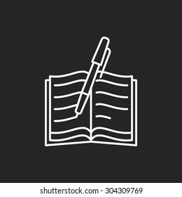 writing line icon