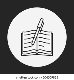 writing line icon