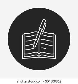 writing line icon