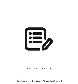 Writing Line Icon. Editable Stroke