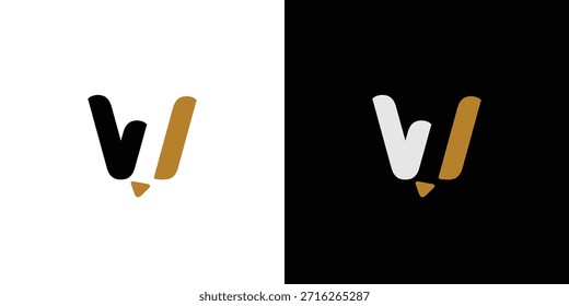 The writing logo design is unique and modern