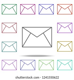 writing mail icon. Elements of finance in multi color style icons. Simple icon for websites, web design, mobile app, info graphics