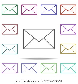 writing mail icon. Elements of online and web filled in multi color style icons. Simple icon for websites, web design, mobile app, info graphics