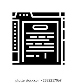 writing manuals technical writer glyph icon vector. writing manuals technical writer sign. isolated symbol illustration