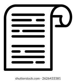 Escribiendo icono de mensaje. Icono de Vector de mensaje de escritura de contorno para Diseño web aislado sobre fondo blanco
