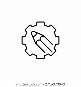 ícone de modificação de escrita vetor de sinal