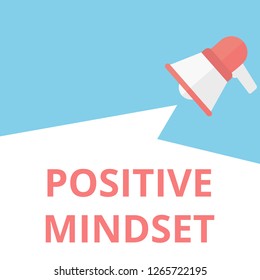 Writing note showing Positive Mindset. Vector illustration