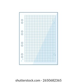 writing notebook line page cartoon. stationery school, college office, planner sketchbook writing notebook line page sign. isolated symbol vector illustration