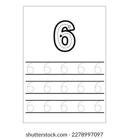 Writing numbers.  Practice writing numbers. How To write number.
