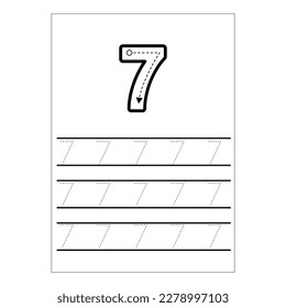 Writing numbers.  Practice writing numbers. How To write number.
