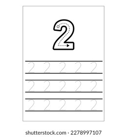 Writing numbers.  Practice writing numbers. How To write number.
