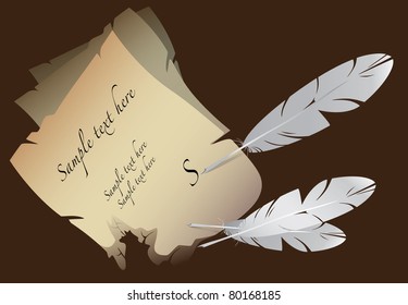 writing on old paper