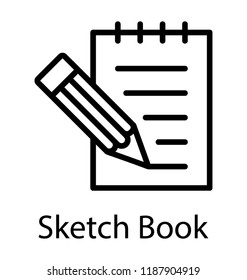 A writing pad stationery equipment with pencil to take notes 