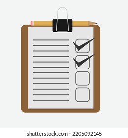 
writing pad vector art flat style