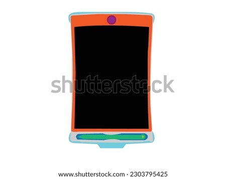 Writing pad Vectors and Illustrations Children with a notebook with space for writing Vector Image Kids Notebook Vector Art, Icons, and Graphics Digital LCD Writing Tablet Drawing Board 