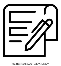 Schriftbild-Vektorgrafik für das Papier. Medieninhalte. Paket-Website