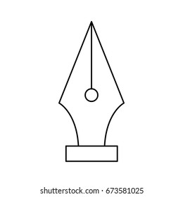 writing pen head ink classic icon