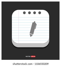 Writing pen icon