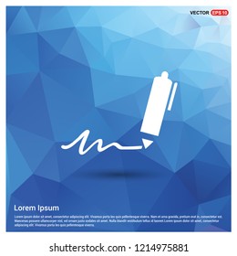 Writing pen icon - Free vector icon