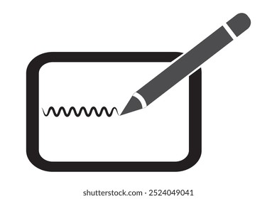 Writing pen icon isolated on white background vector