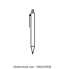 Writing pen icon.  Mobile concept and web design 