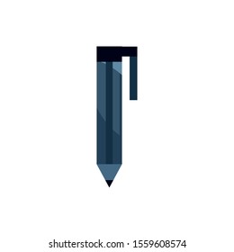 writing pen supply office work business equipment icon vector illustration
