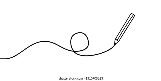 pencil line clip art
